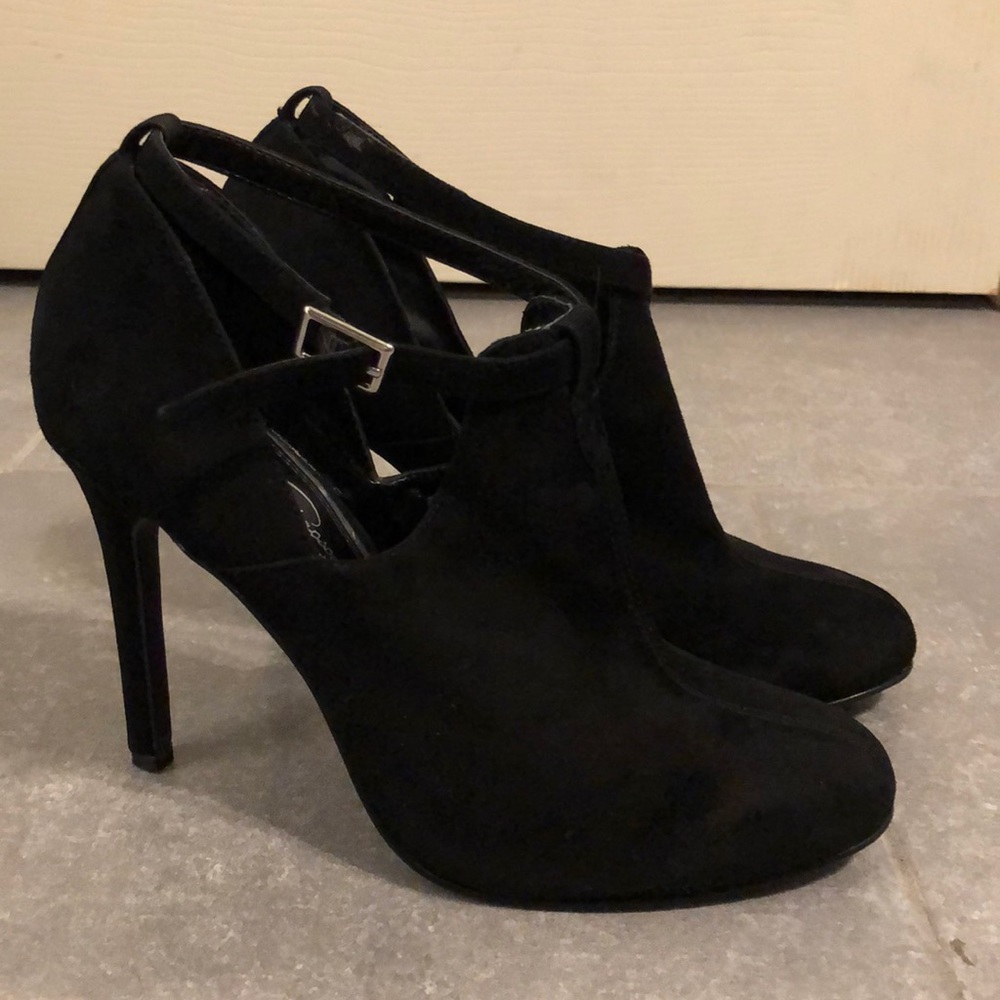 Jessica Simpson Black Suede Booties